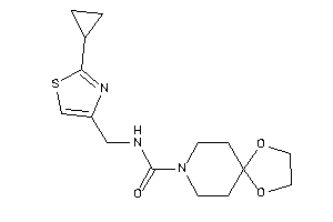 N-[(2-cyclopropylthiazol-4-yl)methyl]-1,4-dioxa-8-azaspiro[4.5]decane-8-carboxamide