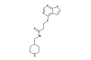 N-(4-piperidylmethyl)-3-(thieno[2,3-d]pyrimidin-4-ylthio)propionamide