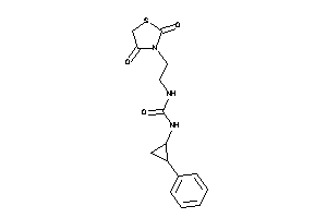 1-[2-(2,4-diketothiazolidin-3-yl)ethyl]-3-(2-phenylcyclopropyl)urea