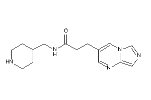 3-imidazo[1,5-a]pyrimidin-3-yl-N-(4-piperidylmethyl)propionamide