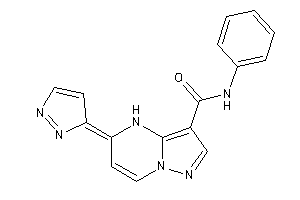 Image of N-phenyl-5-pyrazol-3-ylidene-4H-pyrazolo[1,5-a]pyrimidine-3-carboxamide