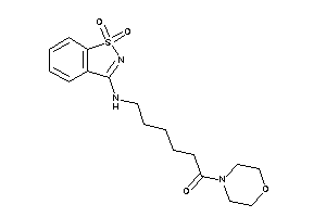 6-[(1,1-diketo-1,2-benzothiazol-3-yl)amino]-1-morpholino-hexan-1-one