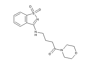 4-[(1,1-diketo-1,2-benzothiazol-3-yl)amino]-1-morpholino-butan-1-one