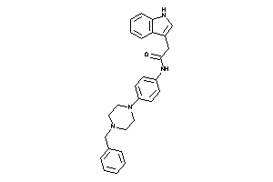 N-[4-(4-benzylpiperazino)phenyl]-2-(1H-indol-3-yl)acetamide