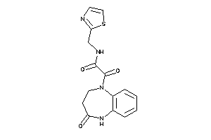 2-keto-2-(4-keto-3,5-dihydro-2H-1,5-benzodiazepin-1-yl)-N-(thiazol-2-ylmethyl)acetamide