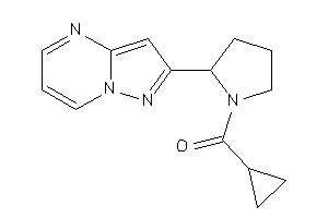 Cyclopropyl-(2-pyrazolo[1,5-a]pyrimidin-2-ylpyrrolidino)methanone