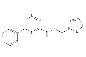 (5-phenyl-1,2,4-triazin-3-yl)-(2-pyrazol-1-ylethyl)amine