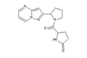 5-(2-pyrazolo[1,5-a]pyrimidin-2-ylpyrrolidine-1-carbonyl)-2-pyrrolidone