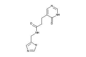 3-(6-keto-1H-pyrimidin-5-yl)-N-(thiazol-5-ylmethyl)propionamide