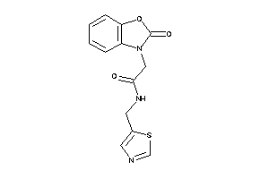 2-(2-keto-1,3-benzoxazol-3-yl)-N-(thiazol-5-ylmethyl)acetamide