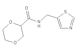 Image of N-(thiazol-5-ylmethyl)-1,4-dioxane-2-carboxamide
