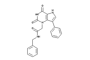 N-benzyl-2-(2,4-diketo-7-phenyl-5H-pyrrolo[3,2-d]pyrimidin-1-yl)acetamide