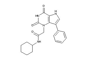 N-cyclohexyl-2-(2,4-diketo-7-phenyl-5H-pyrrolo[3,2-d]pyrimidin-1-yl)acetamide