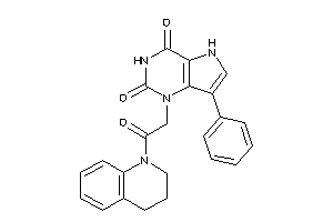 1-[2-(3,4-dihydro-2H-quinolin-1-yl)-2-keto-ethyl]-7-phenyl-5H-pyrrolo[3,2-d]pyrimidine-2,4-quinone