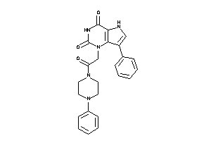 1-[2-keto-2-(4-phenylpiperazino)ethyl]-7-phenyl-5H-pyrrolo[3,2-d]pyrimidine-2,4-quinone