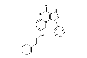 N-(2-cyclohexen-1-ylethyl)-2-(2,4-diketo-7-phenyl-5H-pyrrolo[3,2-d]pyrimidin-1-yl)acetamide