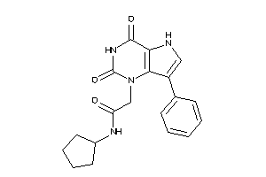 N-cyclopentyl-2-(2,4-diketo-7-phenyl-5H-pyrrolo[3,2-d]pyrimidin-1-yl)acetamide