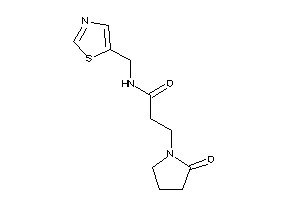 3-(2-ketopyrrolidino)-N-(thiazol-5-ylmethyl)propionamide