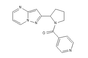 (2-pyrazolo[1,5-a]pyrimidin-2-ylpyrrolidino)-(4-pyridyl)methanone