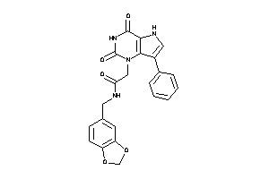 2-(2,4-diketo-7-phenyl-5H-pyrrolo[3,2-d]pyrimidin-1-yl)-N-piperonyl-acetamide