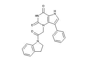 1-(2-indolin-1-yl-2-keto-ethyl)-7-phenyl-5H-pyrrolo[3,2-d]pyrimidine-2,4-quinone