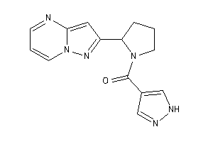 (2-pyrazolo[1,5-a]pyrimidin-2-ylpyrrolidino)-(1H-pyrazol-4-yl)methanone