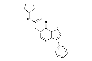 N-cyclopentyl-2-(4-keto-7-phenyl-5H-pyrrolo[3,2-d]pyrimidin-3-yl)acetamide