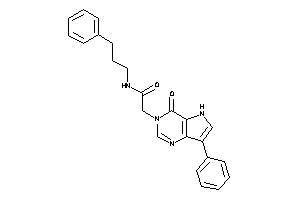 2-(4-keto-7-phenyl-5H-pyrrolo[3,2-d]pyrimidin-3-yl)-N-(3-phenylpropyl)acetamide