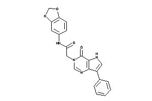 N-(1,3-benzodioxol-5-yl)-2-(4-keto-7-phenyl-5H-pyrrolo[3,2-d]pyrimidin-3-yl)acetamide