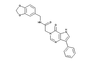 2-(4-keto-7-phenyl-5H-pyrrolo[3,2-d]pyrimidin-3-yl)-N-piperonyl-acetamide