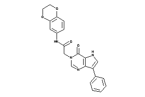 N-(2,3-dihydro-1,4-benzodioxin-6-yl)-2-(4-keto-7-phenyl-5H-pyrrolo[3,2-d]pyrimidin-3-yl)acetamide