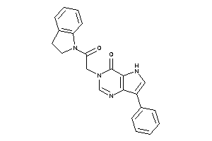 3-(2-indolin-1-yl-2-keto-ethyl)-7-phenyl-5H-pyrrolo[3,2-d]pyrimidin-4-one