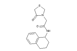 2-(4-ketothiazolidin-3-yl)-N-tetralin-1-yl-acetamide