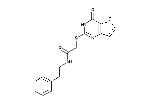 2-[(4-keto-3,5-dihydropyrrolo[3,2-d]pyrimidin-2-yl)thio]-N-phenethyl-acetamide