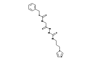 N-[2-[N'-(3-imidazol-1-ylpropylcarbamoyl)hydrazino]-2-keto-ethyl]carbamic Acid Benzyl Ester
