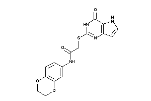 N-(2,3-dihydro-1,4-benzodioxin-6-yl)-2-[(4-keto-3,5-dihydropyrrolo[3,2-d]pyrimidin-2-yl)thio]acetamide