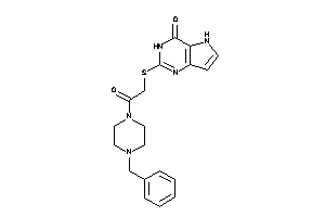 2-[[2-(4-benzylpiperazino)-2-keto-ethyl]thio]-3,5-dihydropyrrolo[3,2-d]pyrimidin-4-one