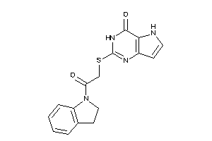 2-[(2-indolin-1-yl-2-keto-ethyl)thio]-3,5-dihydropyrrolo[3,2-d]pyrimidin-4-one