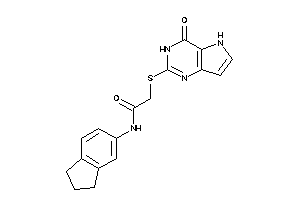 N-indan-5-yl-2-[(4-keto-3,5-dihydropyrrolo[3,2-d]pyrimidin-2-yl)thio]acetamide