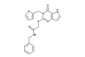 N-benzyl-2-[[3-(2-furfuryl)-4-keto-5H-pyrrolo[3,2-d]pyrimidin-2-yl]thio]acetamide