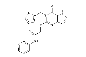 2-[[3-(2-furfuryl)-4-keto-5H-pyrrolo[3,2-d]pyrimidin-2-yl]thio]-N-phenyl-acetamide