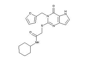 N-cyclohexyl-2-[[3-(2-furfuryl)-4-keto-5H-pyrrolo[3,2-d]pyrimidin-2-yl]thio]acetamide