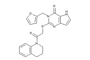 2-[[2-(3,4-dihydro-2H-quinolin-1-yl)-2-keto-ethyl]thio]-3-(2-furfuryl)-5H-pyrrolo[3,2-d]pyrimidin-4-one