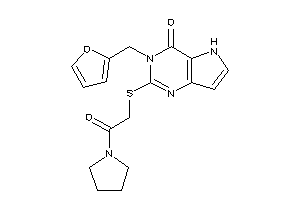 3-(2-furfuryl)-2-[(2-keto-2-pyrrolidino-ethyl)thio]-5H-pyrrolo[3,2-d]pyrimidin-4-one