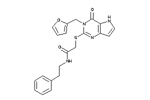 2-[[3-(2-furfuryl)-4-keto-5H-pyrrolo[3,2-d]pyrimidin-2-yl]thio]-N-phenethyl-acetamide