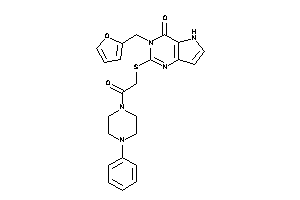 3-(2-furfuryl)-2-[[2-keto-2-(4-phenylpiperazino)ethyl]thio]-5H-pyrrolo[3,2-d]pyrimidin-4-one