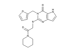 3-(2-furfuryl)-2-[(2-keto-2-piperidino-ethyl)thio]-5H-pyrrolo[3,2-d]pyrimidin-4-one