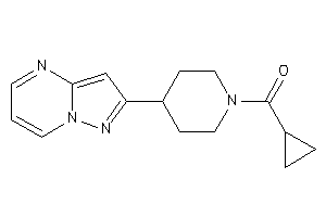 Cyclopropyl-(4-pyrazolo[1,5-a]pyrimidin-2-ylpiperidino)methanone