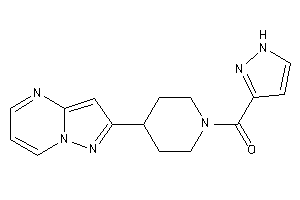 (4-pyrazolo[1,5-a]pyrimidin-2-ylpiperidino)-(1H-pyrazol-3-yl)methanone