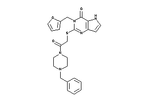 2-[[2-(4-benzylpiperazino)-2-keto-ethyl]thio]-3-(2-furfuryl)-5H-pyrrolo[3,2-d]pyrimidin-4-one